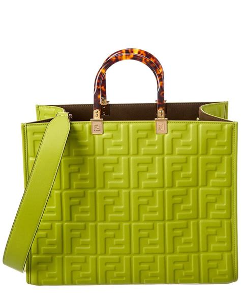 fendi sunshine tote green|fendi sunshine medium tote.